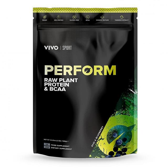 Vivo life perform raw plant protein & bcaa acai & blueberry 988g on Productcaster.