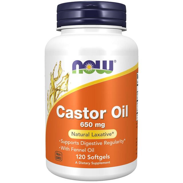 NOW Foods Castor Oil 650 mg 120 Softgels on Productcaster.