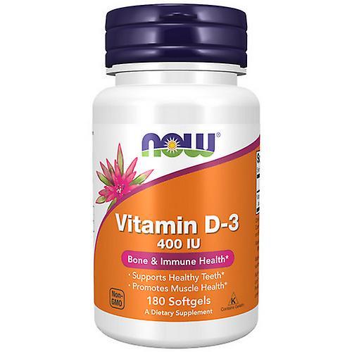 Now Foods Vitamin D-3, 400 IU, 180 Softgels (Pack of 2) on Productcaster.