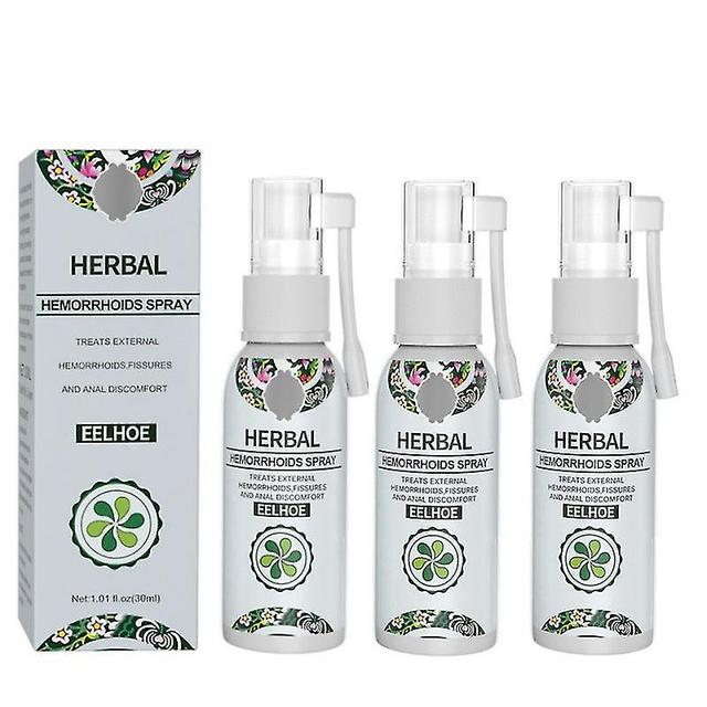 Yalo 1-3 Stück Natürliches Kräuter-Hämorrhoiden-Spray Natürliches Kräuter-Hämorrhoiden-Spray 30ml 3pcs on Productcaster.