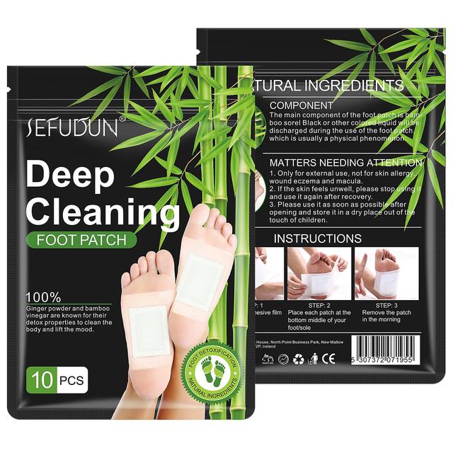 Foot Pads (30 PCS), Deep Cleansing Foot Patches with Bamboo Vinegar and Ginger Powder, Relieve Stress, Improve Sleep and Relaxation-10set on Productcaster.