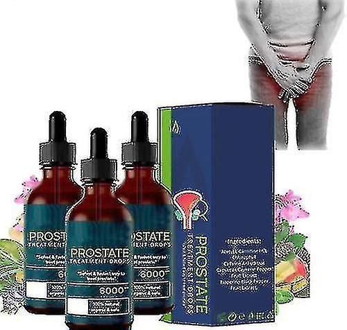 3pcs Googeer Prostate Treatment Drops Men Relieve Urinary Pain Frequent Urination on Productcaster.