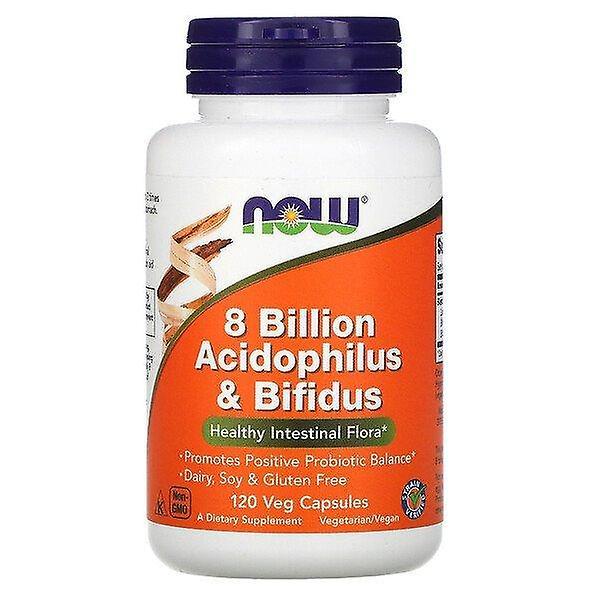 Now Foods, 8 Billion Acidophilus & Bifidus, 120 Veg Capsules on Productcaster.