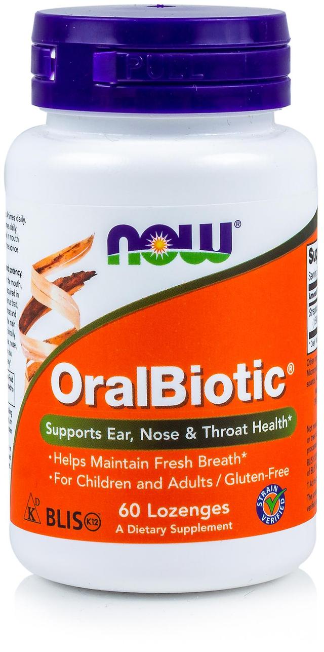 NOW Foods Nå Foods OralBiotic 60 pastiller on Productcaster.