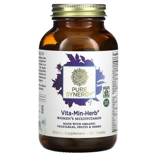 Pure Synergy, Vita-Min-Herb, Multivitaminico da donna, 120 compresse on Productcaster.