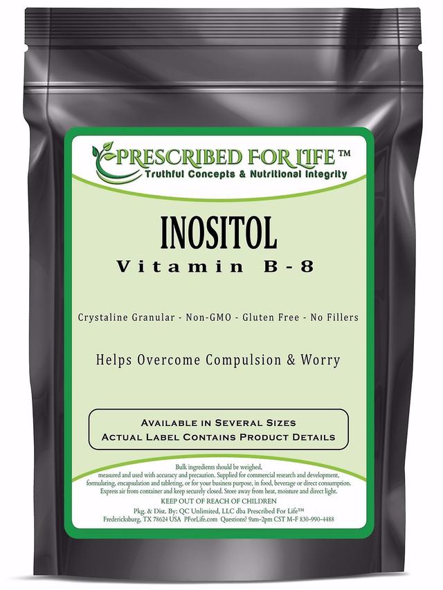 Prescribed For Life Inositol - Vitamin B-8 Powder - Assists w/Overcoming Compulsion & Worry 12 oz (340 g) on Productcaster.