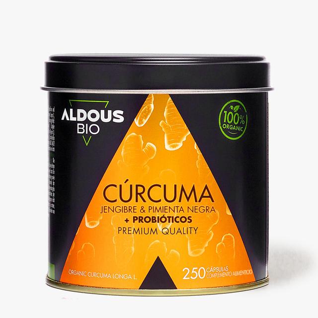 Aldous Bio Turmeric with ginger and black pepper + probiotics 10.00% off auto renew on Productcaster.