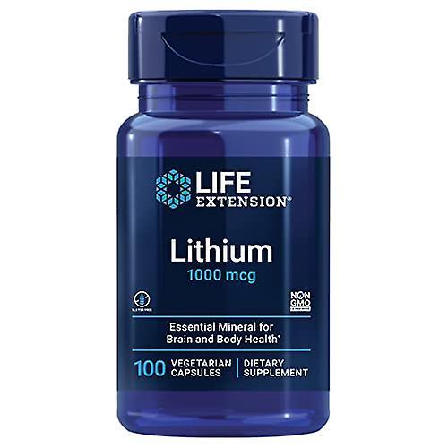 Life extension lithium 1000 mcg 100 count on Productcaster.