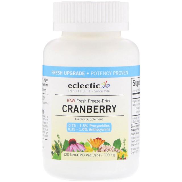 Eclectic Institute, Cranberry, 300 mg, 120 Veg Caps on Productcaster.