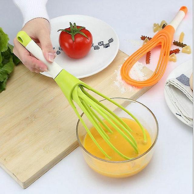 Mmcici Creative Baking Silica Gel Plastic Foldable Eggbeater purple on Productcaster.