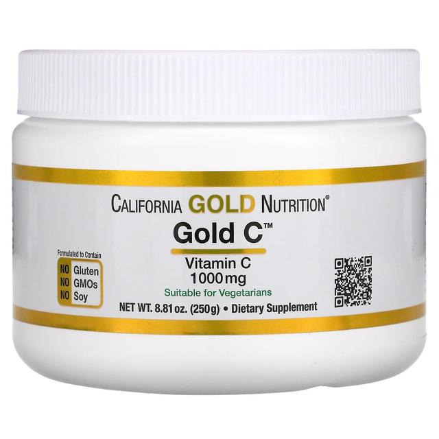 California Gold Nutrition Californien Guld Ernæring, Guld C Pulver, C-vitamin, 1.000 mg, 8.81 oz (250 g) on Productcaster.