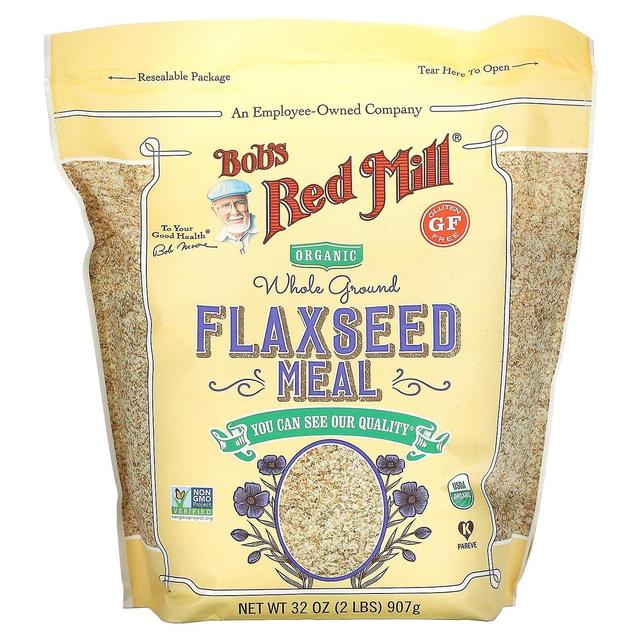 Bob's Red Mill, Organic Flaxseed Meal, Whole Ground, 32 oz (907 g) on Productcaster.