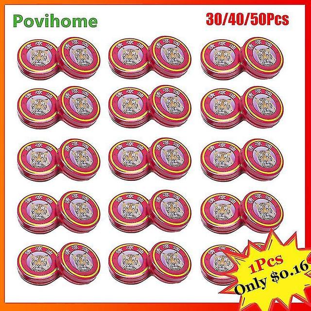 30/40/50pcs Baume du tigre chaud Huile de refroidissement Menthe Crème rafraîchissante Morsure de moustique Itchi 40pcs on Productcaster.