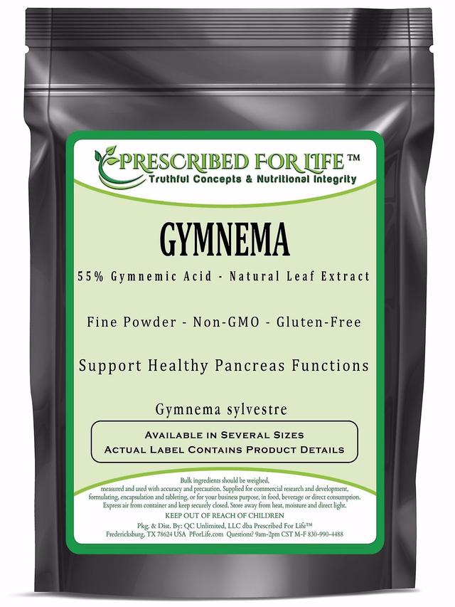 Prescribed For Life Gymnema - 55% Gymnemic Acid - Natural Leaf Extract Powder (Gymnema sylvestre) 1 kg (2.2 lb) on Productcaster.