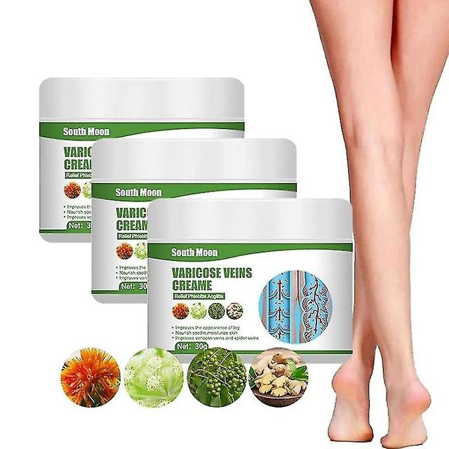 3pcs Cremevital Varicose Vein Cream, Varicose Vein Cream For Legs, Cremevital Varicose Veins Cream, Eliminate Varicose Veins And Spider Veins,relieve on Productcaster.