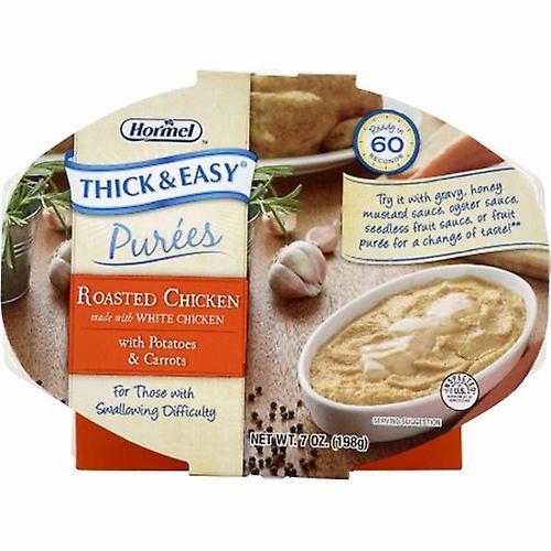 Hormel Puree Thick & Easy Purees 7 oz. Container Tray Roasted Chicken with Potatoes / Carrots Flavor Ready, Count of 7 (Pack of 3) on Productcaster.