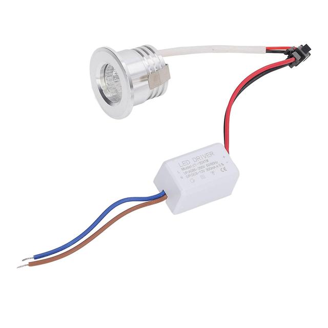 Mini-COB-Einbaustrahler Stabile Wärmeableitung LED-Deckeneinbaustrahler 3W Silber Lampenkörper AC85?265V Positives weißes Licht 6000K on Productcaster.