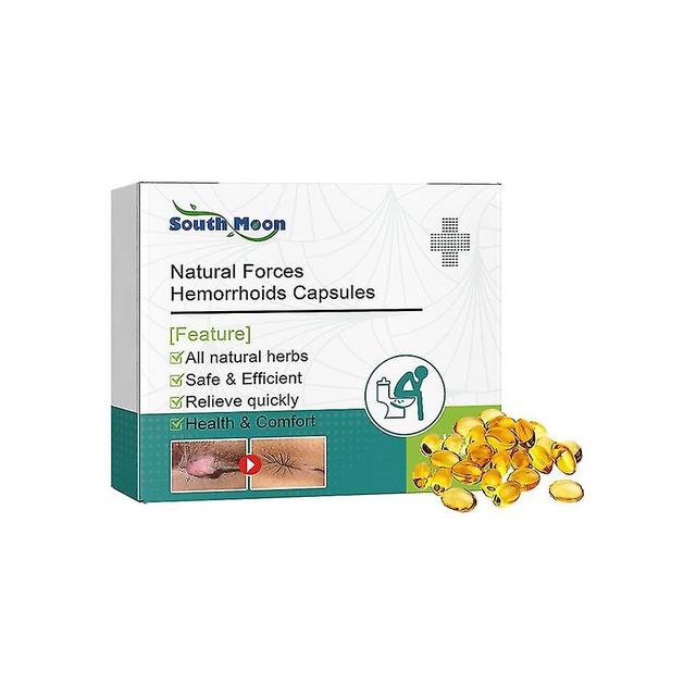 South Moon Hemorrhoids Removal Capsules Treatment Internal External Mixed Hemorrhoids Relieve Anal Fissure Hemorrhoids Analgesic Capsules on Productcaster.