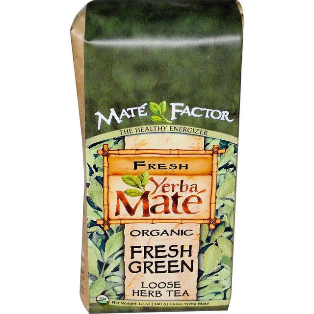 Mate Factor Mate-Faktor, Bio-Yerba Mate, frisch grün, lose Kräutertee, 12 Oz (340 g) on Productcaster.