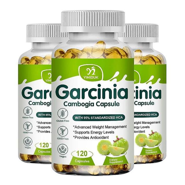 Vorallme Garcinia Cambogia Capsules Fast Fat Burner For Men Women To Help Lose Weight Appetite Suppressant Fast Flat Belly Slimming 3 Bottles 60 pcs on Productcaster.