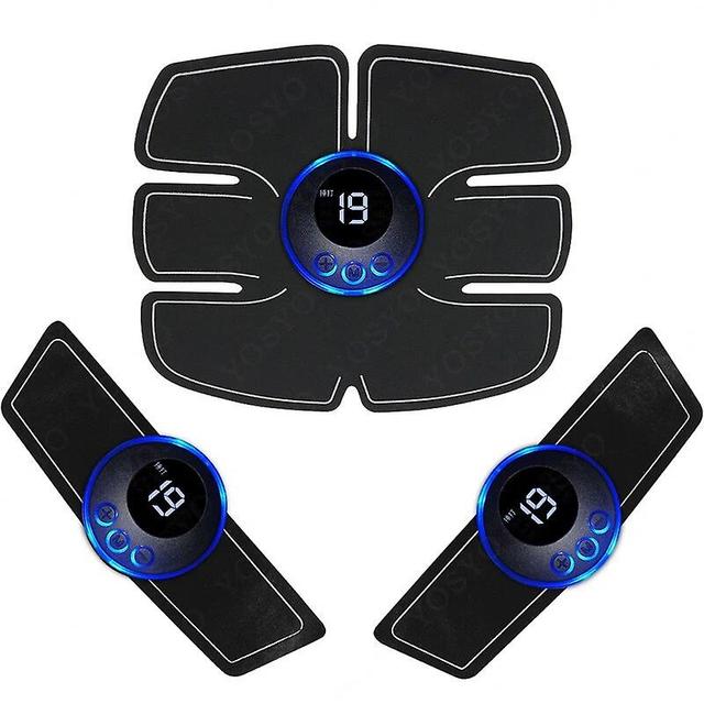 Sans Fil EMS Muscle Stimulateur Intelligent Fitness USB Charge Abdominale Hanche Joint Trainer Électrique Minceur Patch Remplacer Gel USB6Pack3in1 on Productcaster.