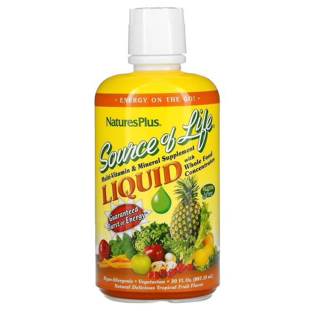 Nature's Plus NaturesPlus, Source of Life, Liquid Multi-Vitamin & Mineral Supplement with Whole Food Concentrates, on Productcaster.