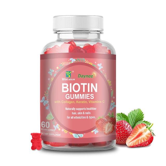 60 Biotin Gummies | Beauty Gummy Corner - Collagen Supplements Vitamins And Collagen Stimulates Metabolism 1pc on Productcaster.