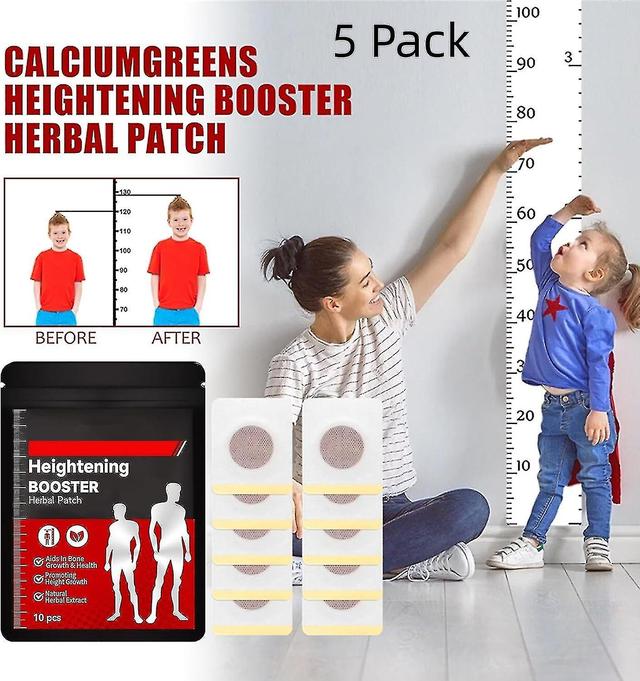 Adolescent Height Growth Patches - Natural Peak Height Booster For Bone Growth And Increase 5 Pack - 50pcs on Productcaster.