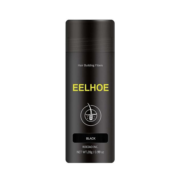 Qian Eelhoe Hair Fiber Powder Dense Hair Top Filling Powder Hairline Sparse Cover Sparse Plump Fluffy Powder Black on Productcaster.