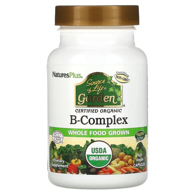 Nature's Plus NaturesPlus, Source of Life Garden, Organic B-Complex, 60 Vegan Capsules on Productcaster.