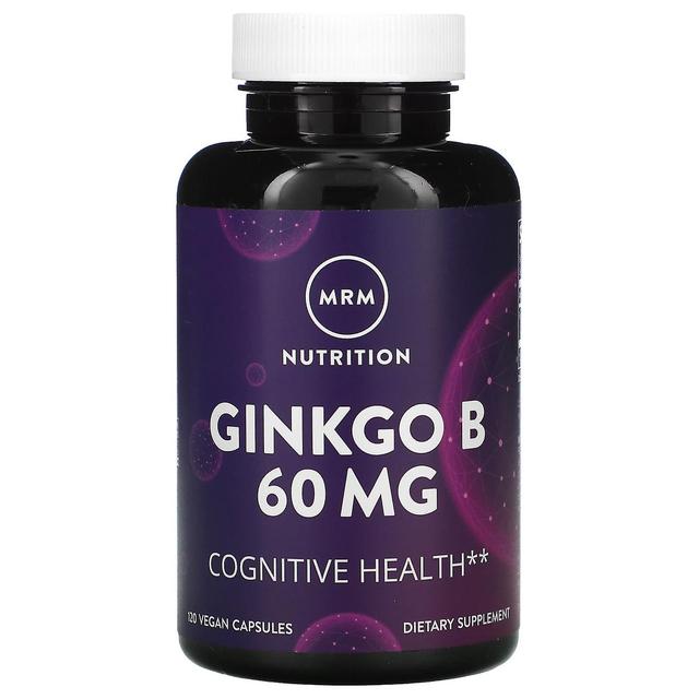 MRM Nutrition, Ginkgo B, 60 mg, 120 Cápsulas Veganas on Productcaster.