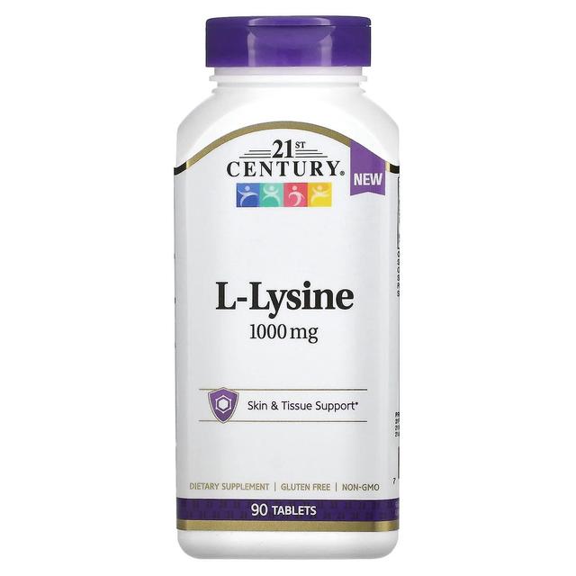 21st Century, L-lysin, 1,000 mg, 90 tabletter on Productcaster.