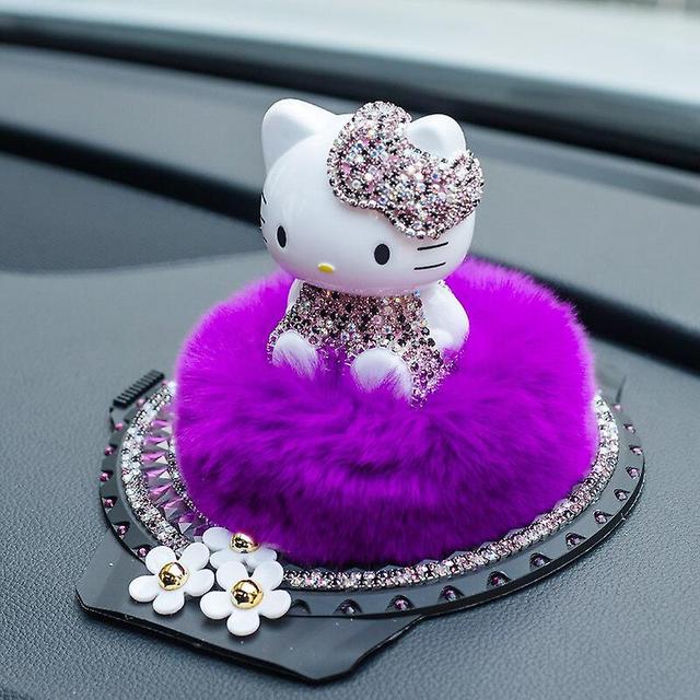 Scacv Hei Kitty Car Hajuvesipöytä Kissa Auto Koriste Auto Hajuvesi Timantti Sisustus Korukeskus Konsoli Jalo koriste Syntymäpäivälahja Hello Kitty on Productcaster.