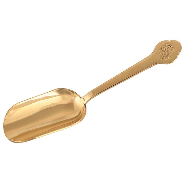 Brass Tea Spoon Kung Fu Tea Spade Metal Spoons For Scooping Coffee Powder Tea Salt Yeast Super Food Powders Cacao Kitchen Tool Toad on Productcaster.