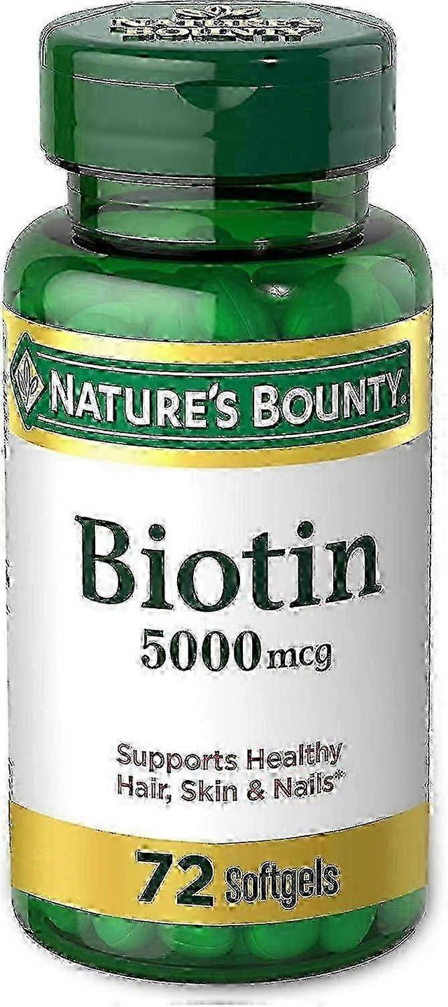 Natures Bounty Biotin, 5000 Mcg, schnelle Freisetzung flüssige Softgel 72 ea on Productcaster.