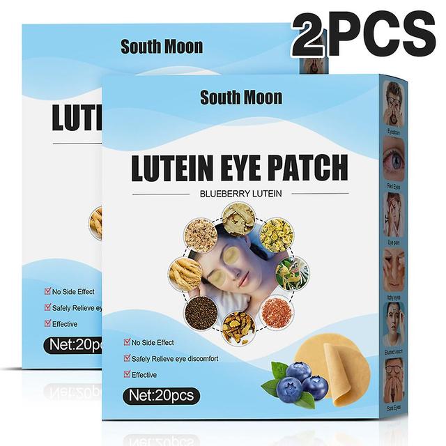 1/2 Pack Eye Patch Effective Compact Blueberry Lutein Herbal Relieve Fatigue 2Pack on Productcaster.