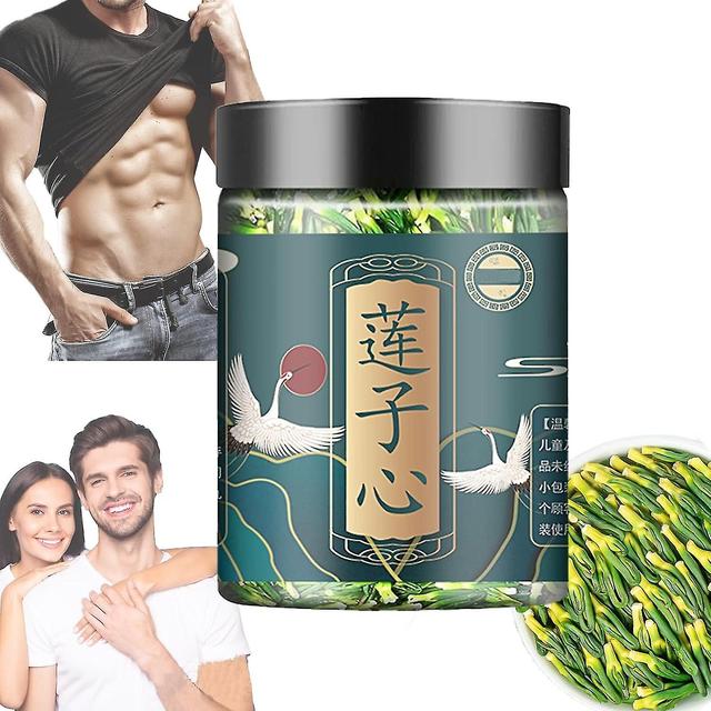 Lotus Seed Core Tea For Men, Lotus Seed Tea, Men's Essentials Pure Chinese Herbal Tea, Natural L on Productcaster.