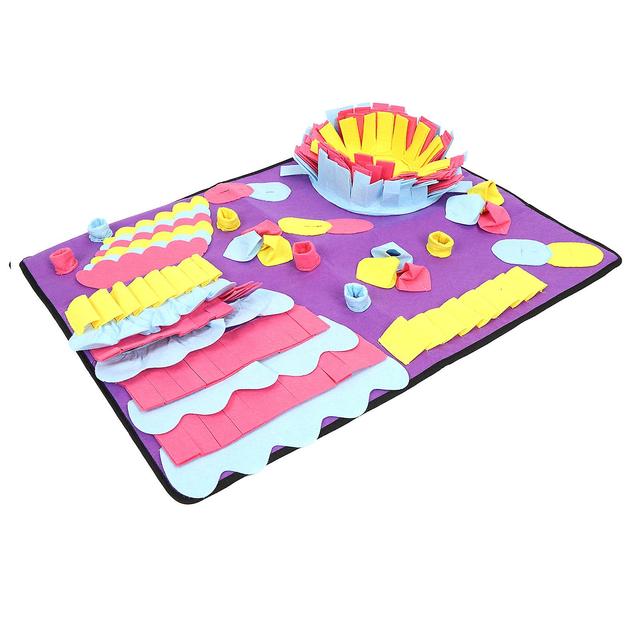 Washable Pet Sniffing Mat - Release Stress, Consume Energy - Purple (68x50CM) on Productcaster.