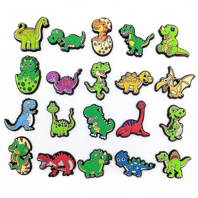 20 Pices Ornements De Chaussures De Dinosaure Pour Sabots Sandales, Accessoires D'Ornements De Dinos on Productcaster.