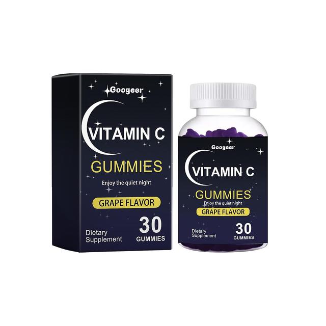 Zjrui Vitamin-C-Gummis Melatonin-Gummis, Schlafunterstützung für Erwachsene, Melatonin-Ergänzungen zum Schlafen 30 Pcs on Productcaster.