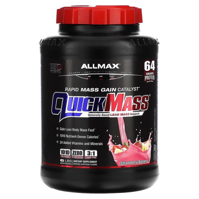 ALLMAX, Quick Mass, Rapid Mass Gain Catalyst, Strawberry-Banana, 6 lbs (2.72 kg) on Productcaster.