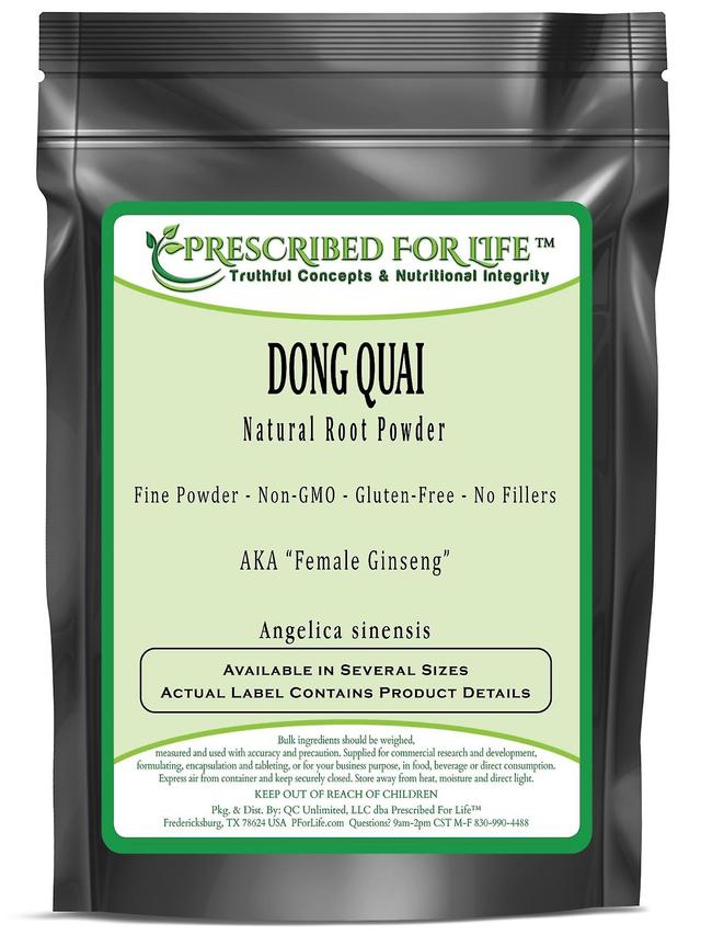 Prescribed For Life Dong Quai - Natural Root Fine Powder - No Fillers (Angelica sinensis) 4 oz (113 g) on Productcaster.