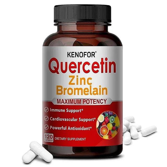 Sofirn Kenofor Quercetin Capsules Contain Bromelain and Zinc to Support Immunity, Central System Health, Antioxidants, Vegan Supplement 120 count-1... on Productcaster.