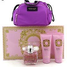 Versace - Bright Crystal Gift set EDT 90 ml, body lotion 100 ml, shower gel 100 ml and cosmetic bag on Productcaster.