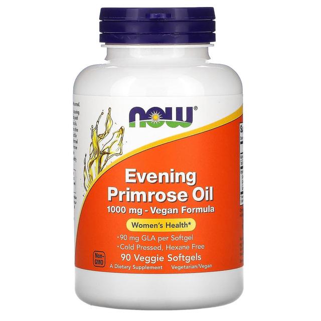 NOW Foods NU Fødevarer, Aften Primrose Olie, 1.000 mg, 90 Veggie Softgels on Productcaster.