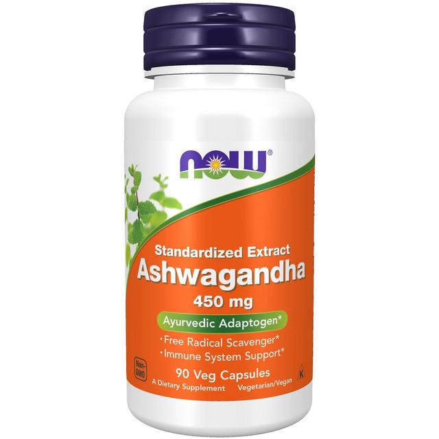 NOW Foods Ashwagandha 450 mg 90 Veg Capsules on Productcaster.