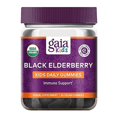 Gaia Herbs GaiaKids Gomitas de saúco todos los días, 40 gomitas veganas (Pack de 1) on Productcaster.