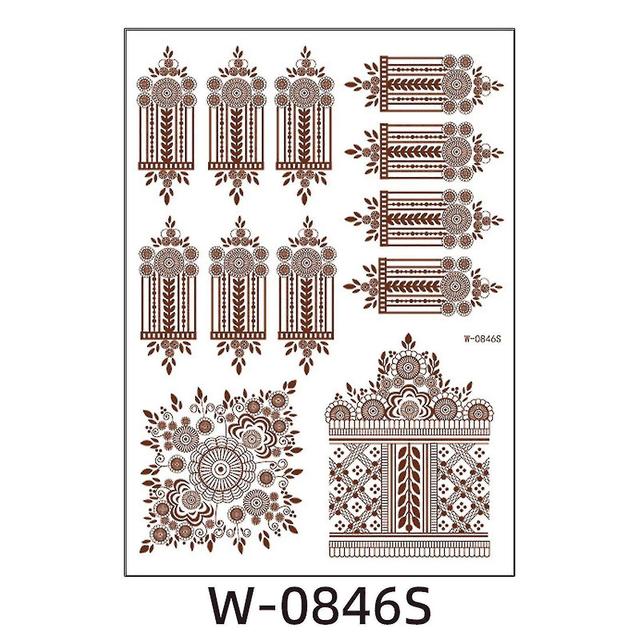 Szmtcv Temporärer Tattoo-Aufkleber Wasserdichter DIY-Körper-Tattoo-Patch Langlebiger personalisierter Aufkleber 0846S on Productcaster.