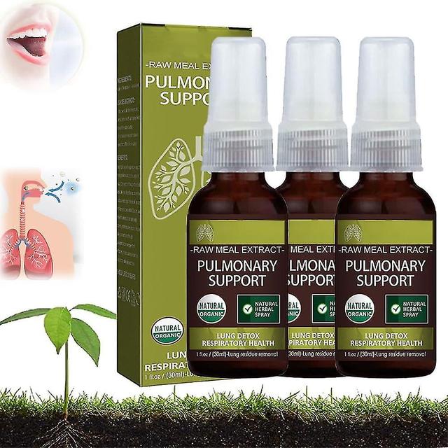 Herbal Lung Cleansing Spray, Organic Lung Health Supplement, Respiratory Support Detox Lung Cleanse Mist Promotes Lung Health 3pcs - 90ml on Productcaster.