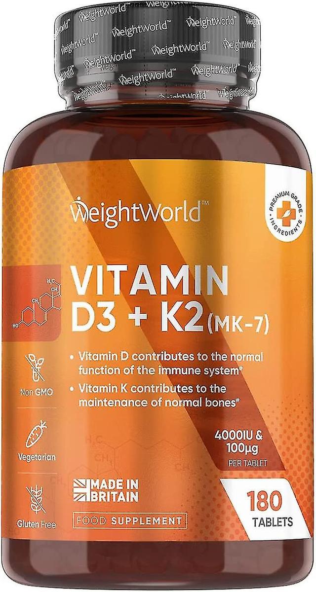 Vitamin D3 K2 Tablets - 6 Month Supply - Vegetarian 4000iu Vitamin D 100ug K2 (mk7) - 180 Vit D3 K2 Tablets Free Shipping + 50% Off on Productcaster.